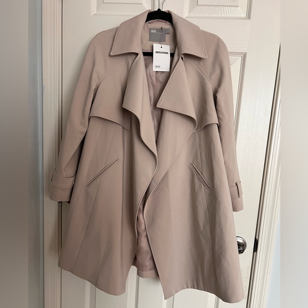 ASOS Petite Soft Beige Trench Coat